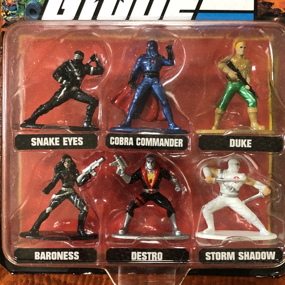2020 Die Cast GI Joe Nano Metalfigs Jada Hasbro 6 figures Cobra Duke New